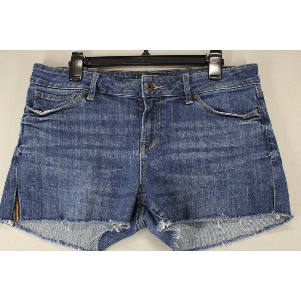 Lucky Brand Denim Shorts Mid Rise 12 Raw Hem 3" Inseam Boho Streetwear